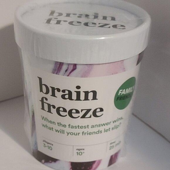 BRAIN FREEZE PARTY GAME: SPEAK-BEFORE-YOU-THINK FAMILY CARD FUN!! - Picture 10 of 11